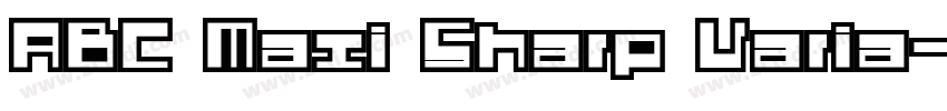 ABC Maxi Sharp Varia字体转换